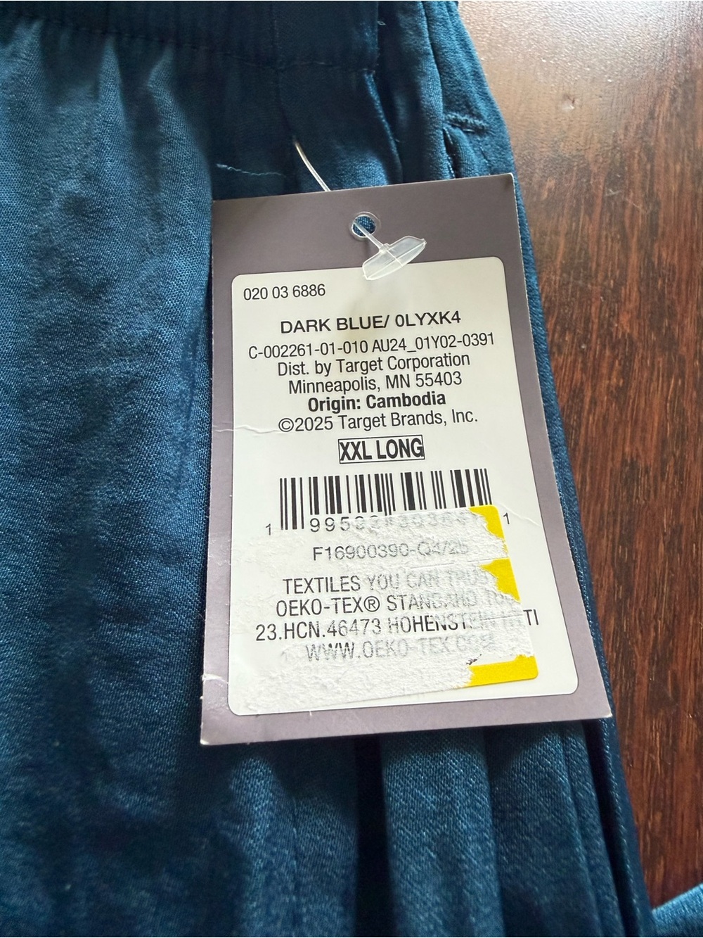 Auden Women’s Teal Blue silky Pajama Pants - Picture 5 of 5
